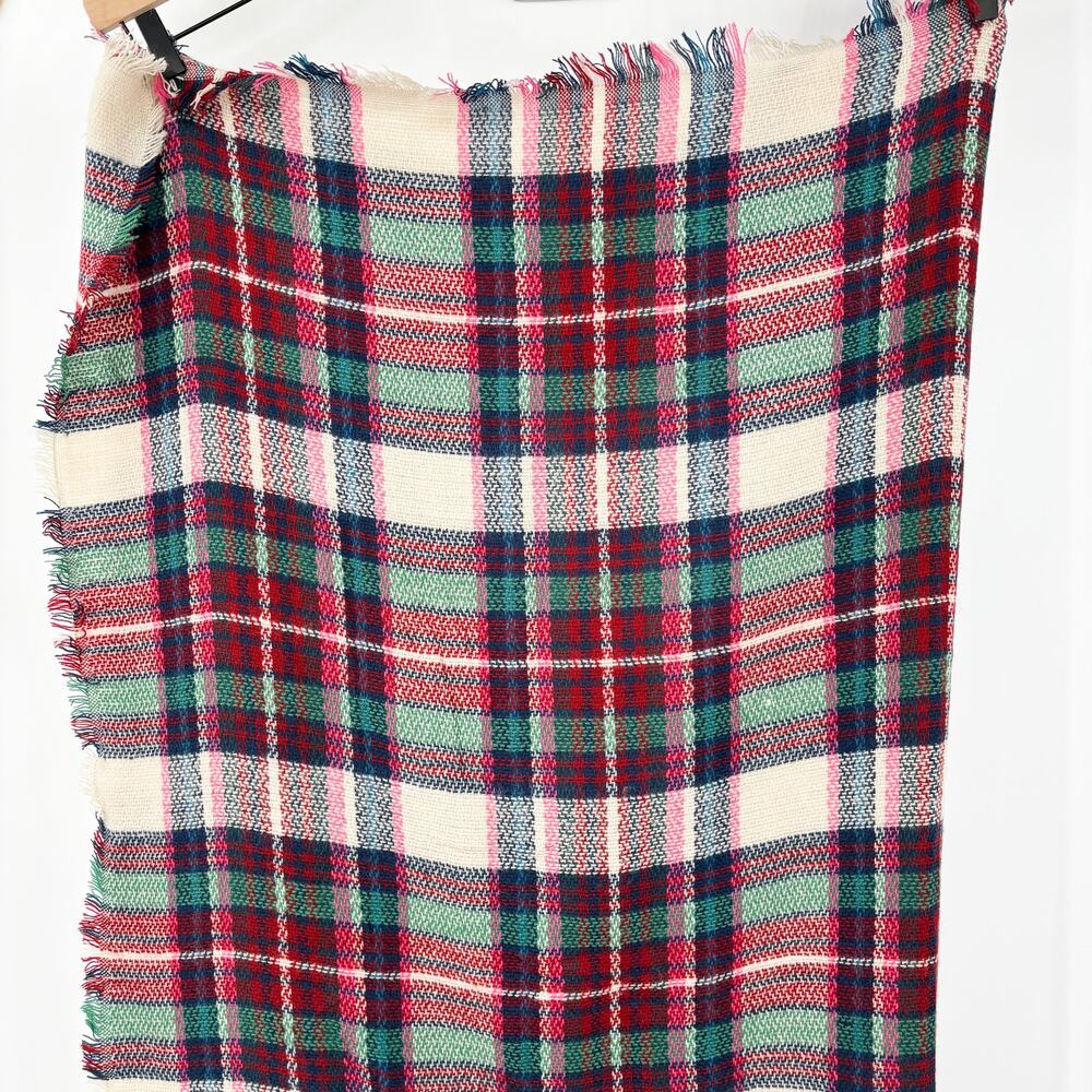 Lot 6 Women's Scarves Knit Infinity Plaid Buffalo Check Blanket Wrap Winter - Picture 3 of 14